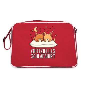 Chemise de nuit officielle Quokka Quokkas Pair - Sac Retro - rouge/blanc - Dos
