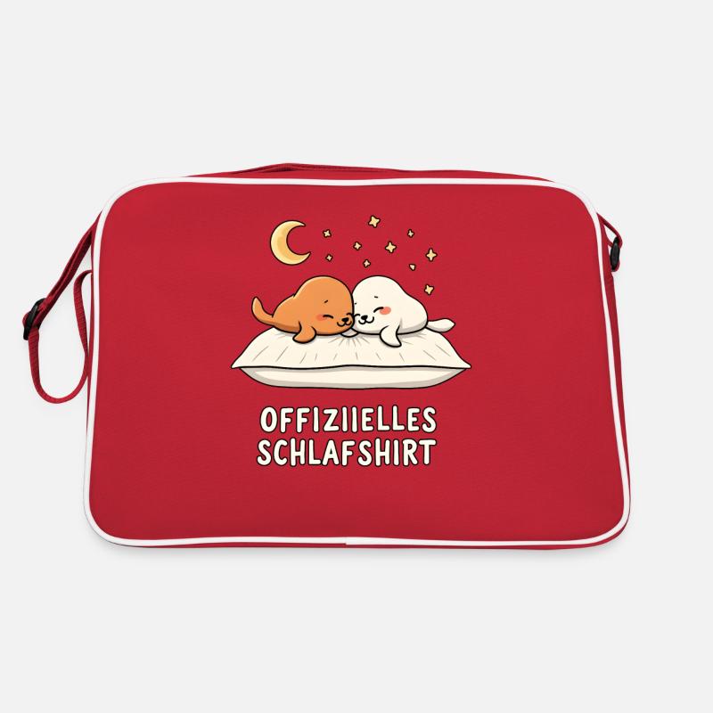 Official Sleeping Shirt Seals Seal Seal Retro Bag