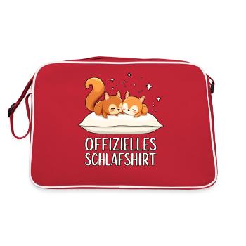 Official Sleeping Shirt Squirrel Pair - Retro Bag - red/white - Back