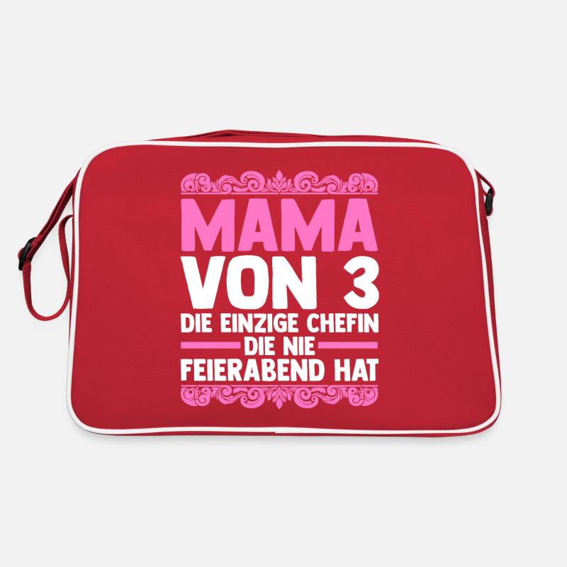 Maman de 3 enfants Sac Retro