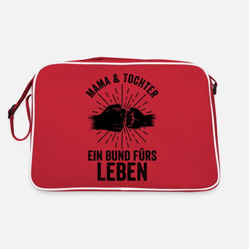 Mutter Mama Und Tochter Retro Tasche
