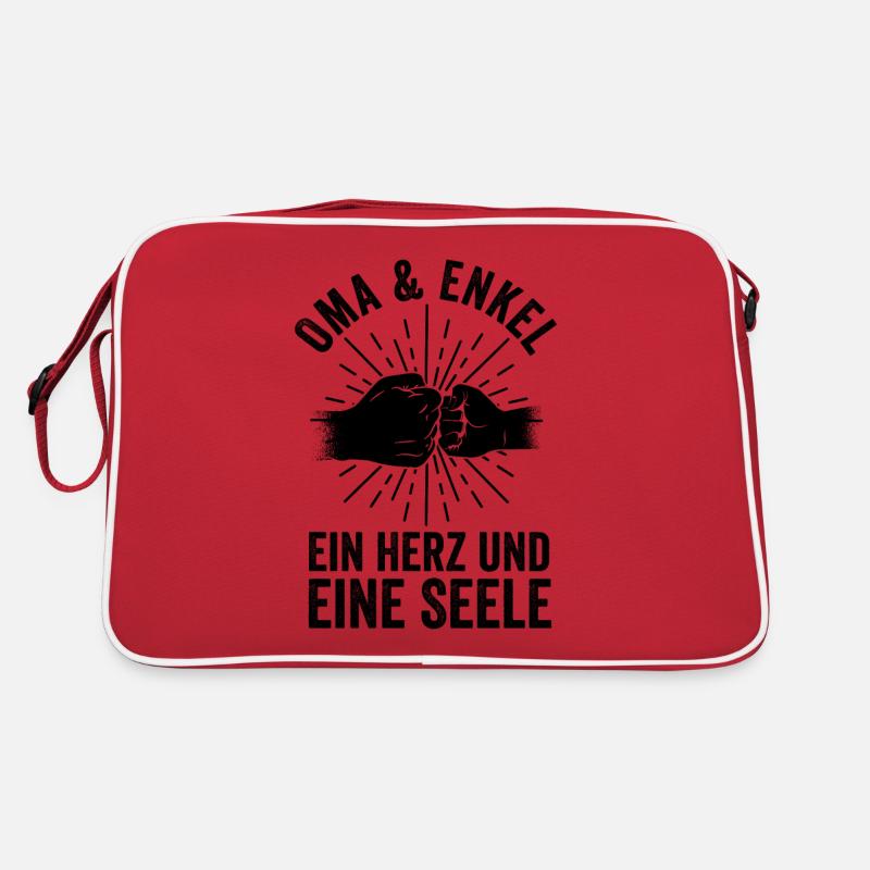 Großmutter Enkel Oma Retro Tasche