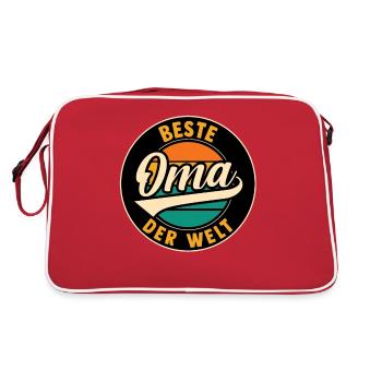 Grand-mère Meilleure grand-mère - Sac Retro - rouge/blanc - Dos
