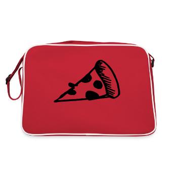 Pizza Delicious Love - Retro Bag - red/white - Back