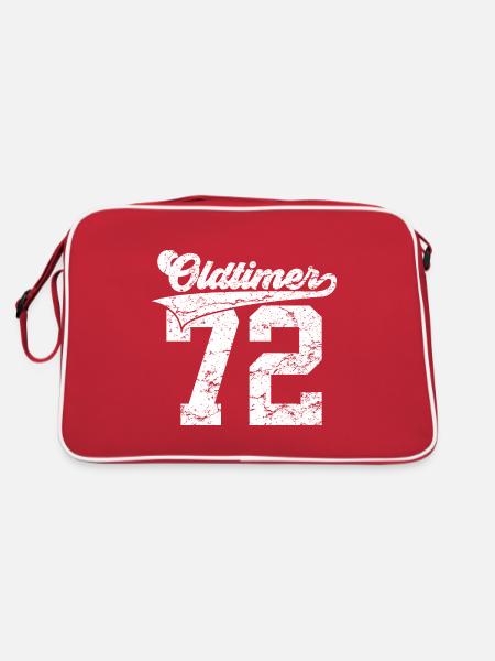 54E ANNIVERSAIRE 1972 MILLÉSIME 72 - Sac Retro - rouge/blanc - Dos