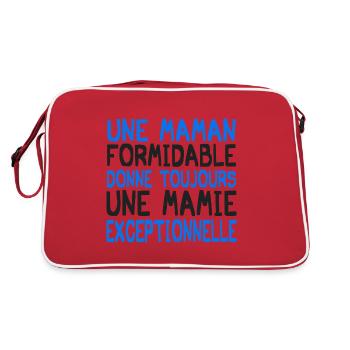 une maman formidable - Sac Retro - rouge/blanc - Dos