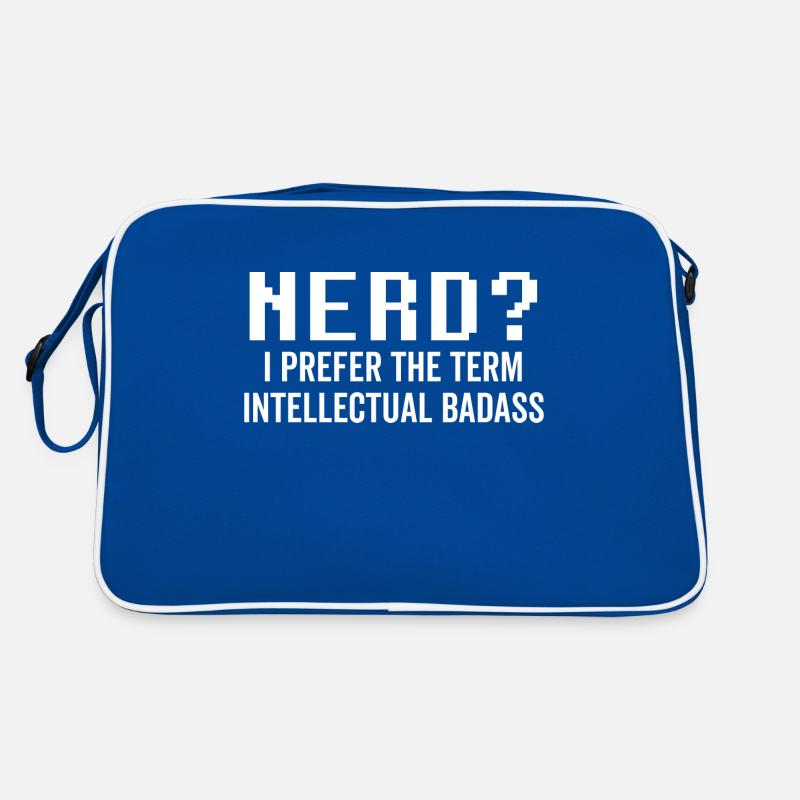 Nerd Je préfère le terme intellectuel Badass Sac Retro