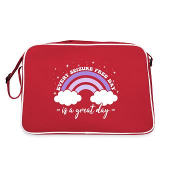 Great Epilepsy Awareness - Retro Bag - red/white - Back