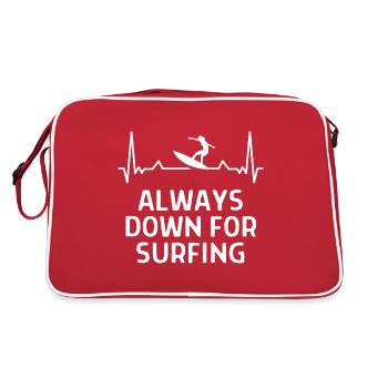 Surfer Surfer Funny Sniffer Cadeau - Sac Retro - rouge/blanc - Dos