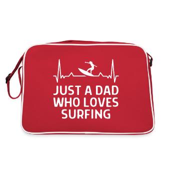 Surfer Surfer Funny Sniffer Cadeau - Sac Retro - rouge/blanc - Dos