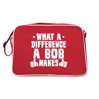 What A Difference A Bob Makes - Retro Bag - red/white - Back