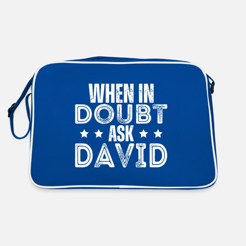 When In Doubt Ask David Retro Bag
