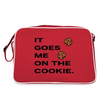 DENGLISH YOU'RE ON THE COOKIE - Retro Bag - red/white - Back