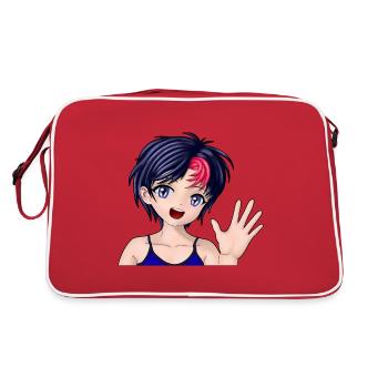 Bonjour, comment vas-tu? - Sac Retro - rouge/blanc - Dos