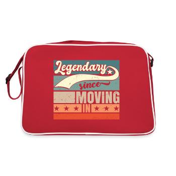 Légendaire depuis son emménagement - Sac Retro - rouge/blanc - Dos