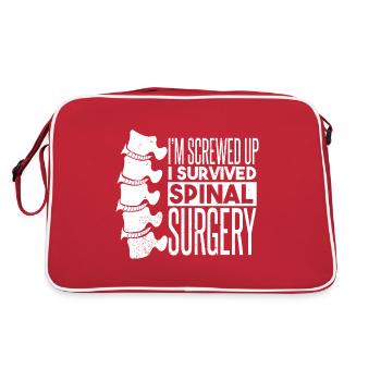 Spinal Surgery - Retro Bag - red/white - Back