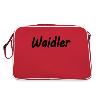 Waidler - Retro Tasche - Rot/Weiß - Hinten