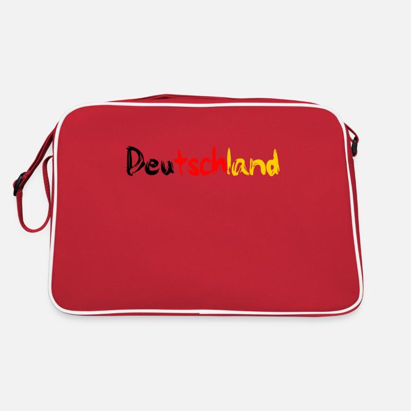 Deutschland | Germany - Retro Tasche - Rot/Weiß
