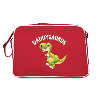 Daddysaurus père et enfant partenaire de dinosaure look - Sac Retro - rouge/blanc - Dos
