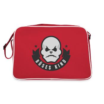 Mauvais enfant - squelette tatouage crâne Insooculable - Sac Retro - rouge/blanc - Dos