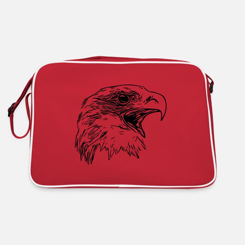 Adler Kopf - Königlicher Vector Greifvogel Retro Tasche