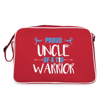 Proud Uncle Of A T1D Warrior - Retro Bag - red/white - Back