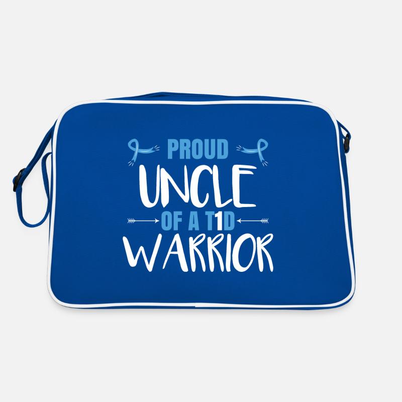 Stolzer Onkel eines T1D-Kriegers Retro Tasche