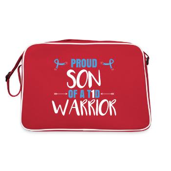 Proud Son Of A T1D Warrior - Retro Bag - red/white - Back