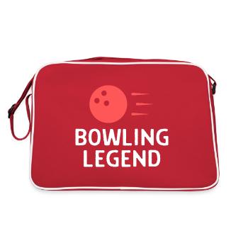 Bowling Dictons Bowling Bowler Skittles Cadeau - Sac Retro - rouge/blanc - Dos