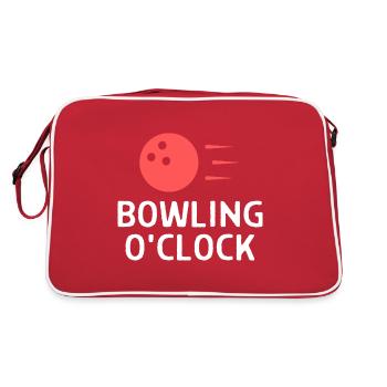 Bowling Dictons Bowling Bowler Skittles Cadeau - Sac Retro - rouge/blanc - Dos