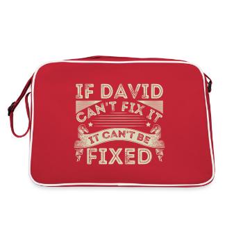 Vintage David - Sac Retro - rouge/blanc - Dos
