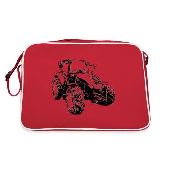 Tracteur Steyr Steyr Autriche / agriculteur / enfant du village - Sac Retro - rouge/blanc - Dos