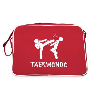Taekwondo - Sac Retro - rouge/blanc - Dos
