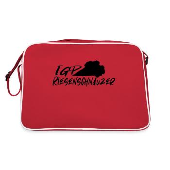 IGP Riesenschnauzer Noir - Sac Retro - rouge/blanc - Dos