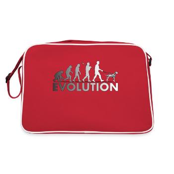 Évolution dalmate Noir et Blanc - Sac Retro - rouge/blanc - Dos