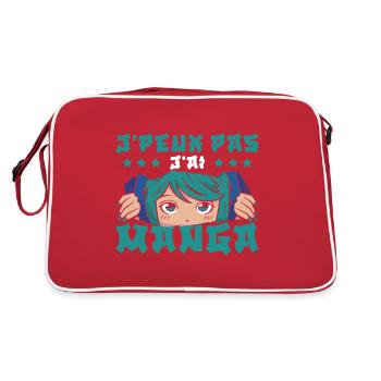 J'Ai Manga - Sac Retro - rouge/blanc - Dos