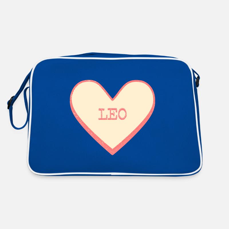 Leo Name First Name Pink Sugar Heart Retro Bag