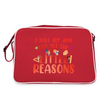 Fournisseur de services de garde d’enfants Enseignement aux enfants - Sac Retro - rouge/blanc - Dos