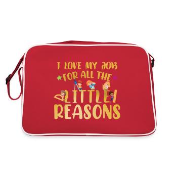 Citation d’enseignement - Sac Retro - rouge/blanc - Dos