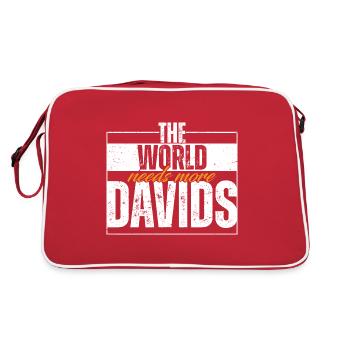 Le monde a besoin de plus de Davids - Sac Retro - rouge/blanc - Dos