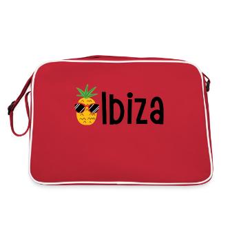 Ibiza - Retro Tasche - Rot/Weiß - Hinten