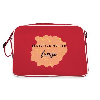 freeze - selective mutism - Retro Bag - red/white - Back