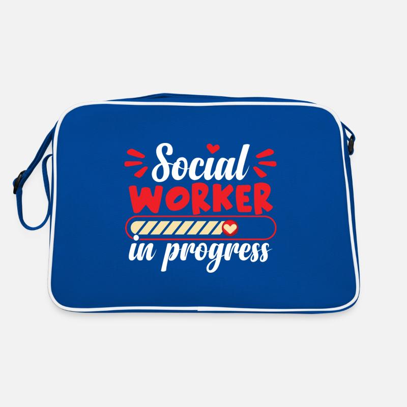 Social Worker In Progress Retro Bag