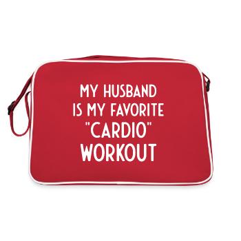Drôle de femme coquine Femmes Mon mari est mon Cardi - Sac Retro - rouge/blanc - Dos