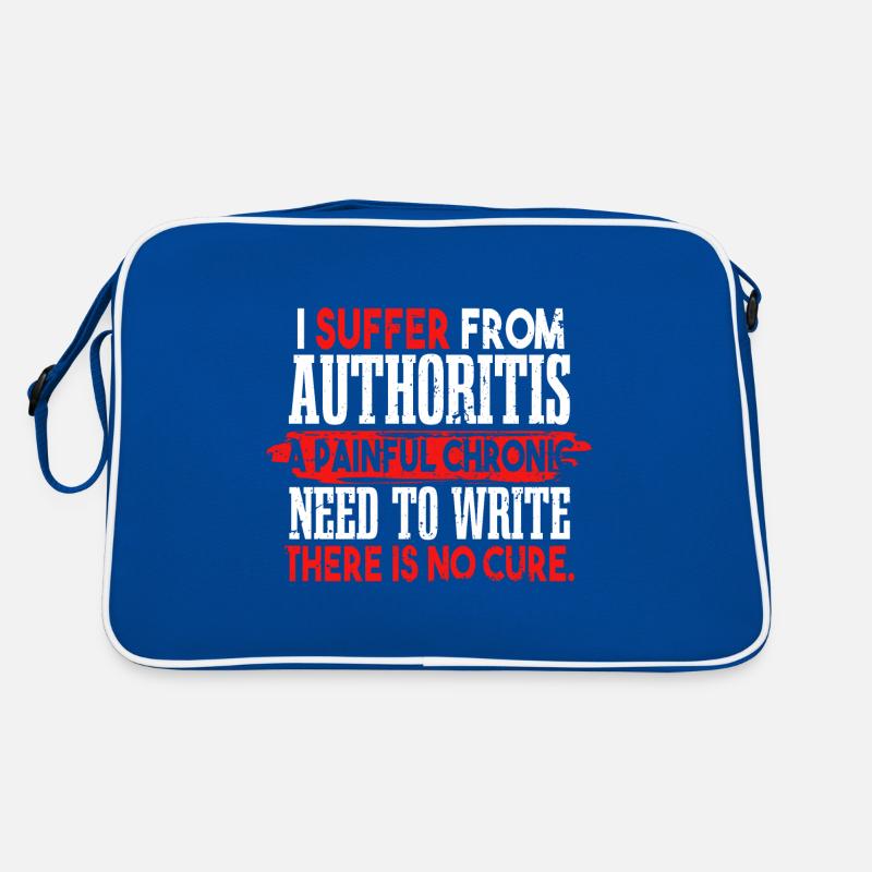 Funny Author Writing Writer Retro Bag