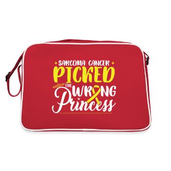 Sarcoma Picked The Wrong Princess - Retro Bag - red/white - Back