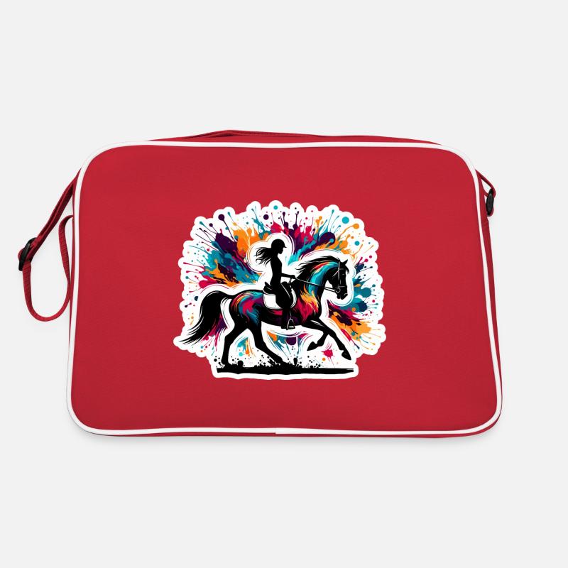 Quarter Horse Mädchen Retro Tasche