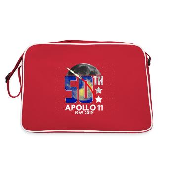 Moon Landing 50 Anniversary Apollo 11 Celebration - Retro Bag - red/white - Back