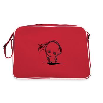 Music Man - Sac Retro - rouge/blanc - Dos