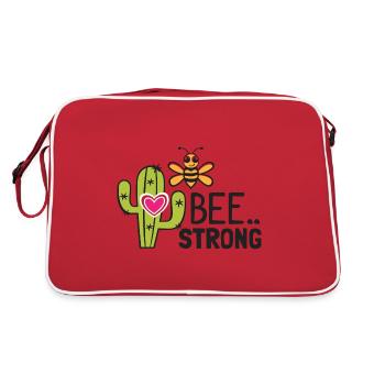 Bee Strong Lovely Cactus - Sac Retro - rouge/blanc - Dos